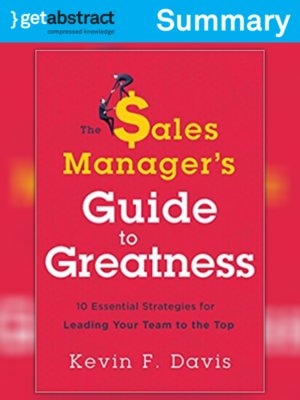 cover image of The Sales Manager's Guide to Greatness (Summary)